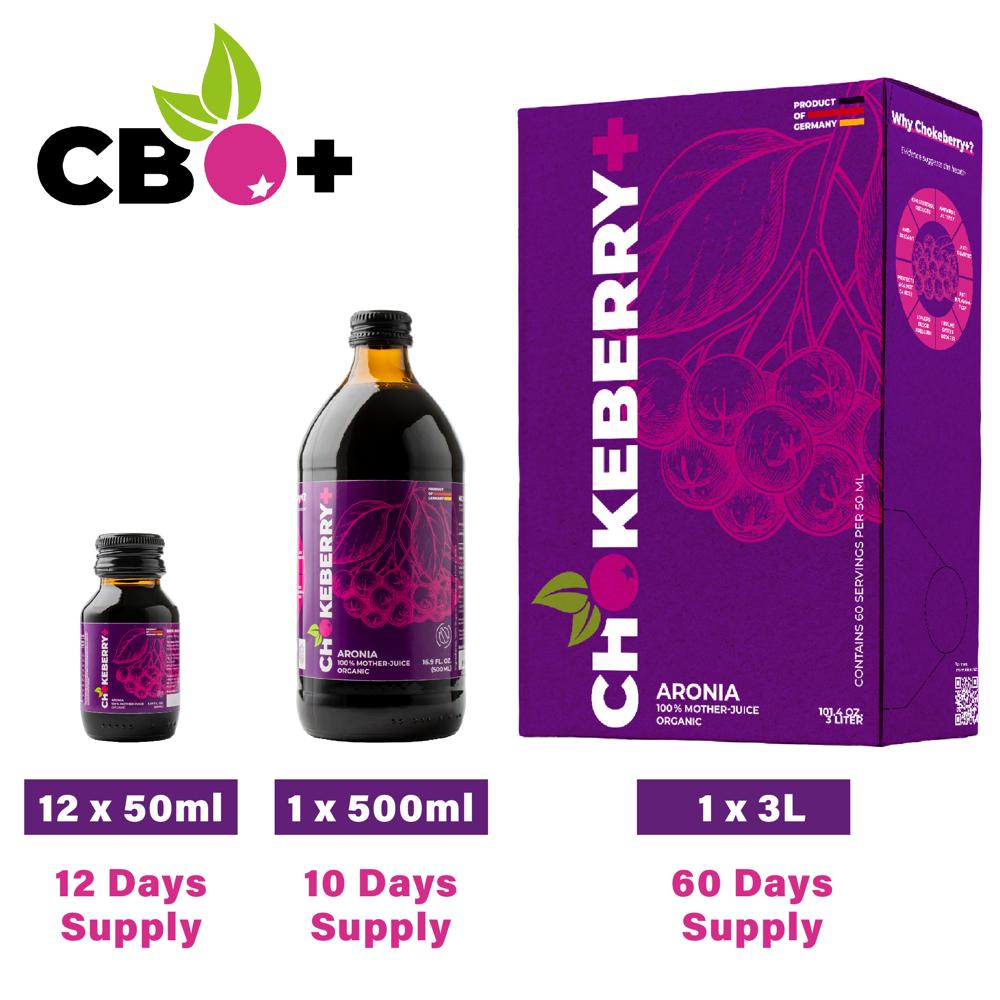 Chokeberry+ Raw Aronia Juice - 1 x 500ml