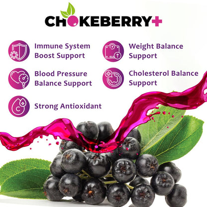 Chokeberry+ Raw Aronia Juice - 12 x 50ml Shots